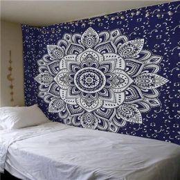 Indian Mandala Tapestry Wall Hanging Sandy Beach Throw Rug Blanket Camping Tent Travel Mattress Bohemian Sleeping Pad Tapestries