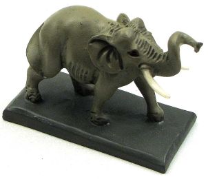 Male Elephant /w Tusks on Base