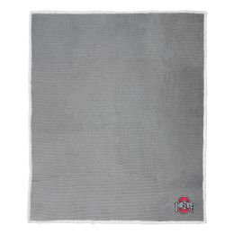 Ohio State Subtle Waffle Sherpa Throw