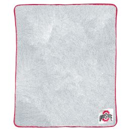 Ohio State OFFICIAL NCAA Two-Tone Sherpa Throw Blanket, 50" x 60"