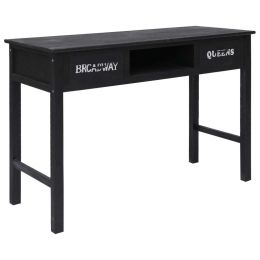 Console Table Black 43.3"x17.7"x29.9" Wood