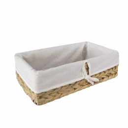 Water Hyacinth Storage Container Baskets with Liner - Multi-funtional storage solution for Home Decor